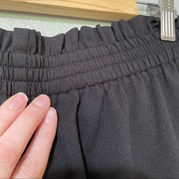 DR2 Daniel Rainn Black Tie Waist Dressy Shorts Womens M Stretch Beachy Casual - Picture 8 of 8